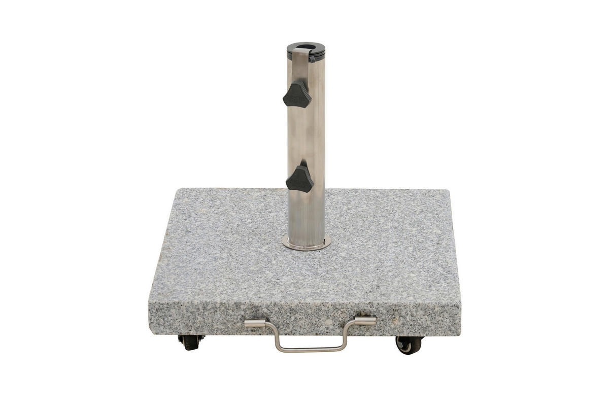 SONNENSCHIRMSTÄNDER Granit Grau  - Grau, Basics, Stein (50/43/50cm) - Siena Garden