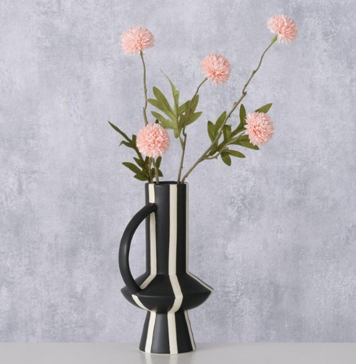 VAS 19,6 cm  - vit/svart, Basics, keramik (13,1/10,9/19,6cm)