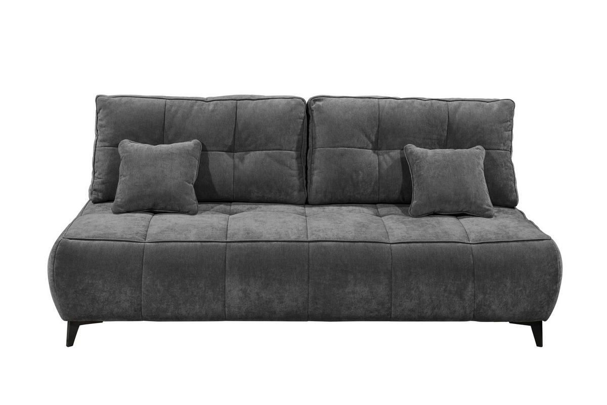 SCHLAFSOFA ELISA Webstoff Anthrazit  inkl. Bettkasten  - Anthrazit/Schwarz, MODERN, Kunststoff/Textil (215/96/106cm) - MID.YOU