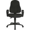 DREHSTUHL Webstoff Schwarz  - Schwarz, Basics, Kunststoff/Textil (46/100-118/45cm) - Topstar