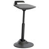 BÜROHOCKER   Grau, Schwarz  - Schwarz/Grau, Basics, Textil/Metall (38/51-84/38cm) - Aeris