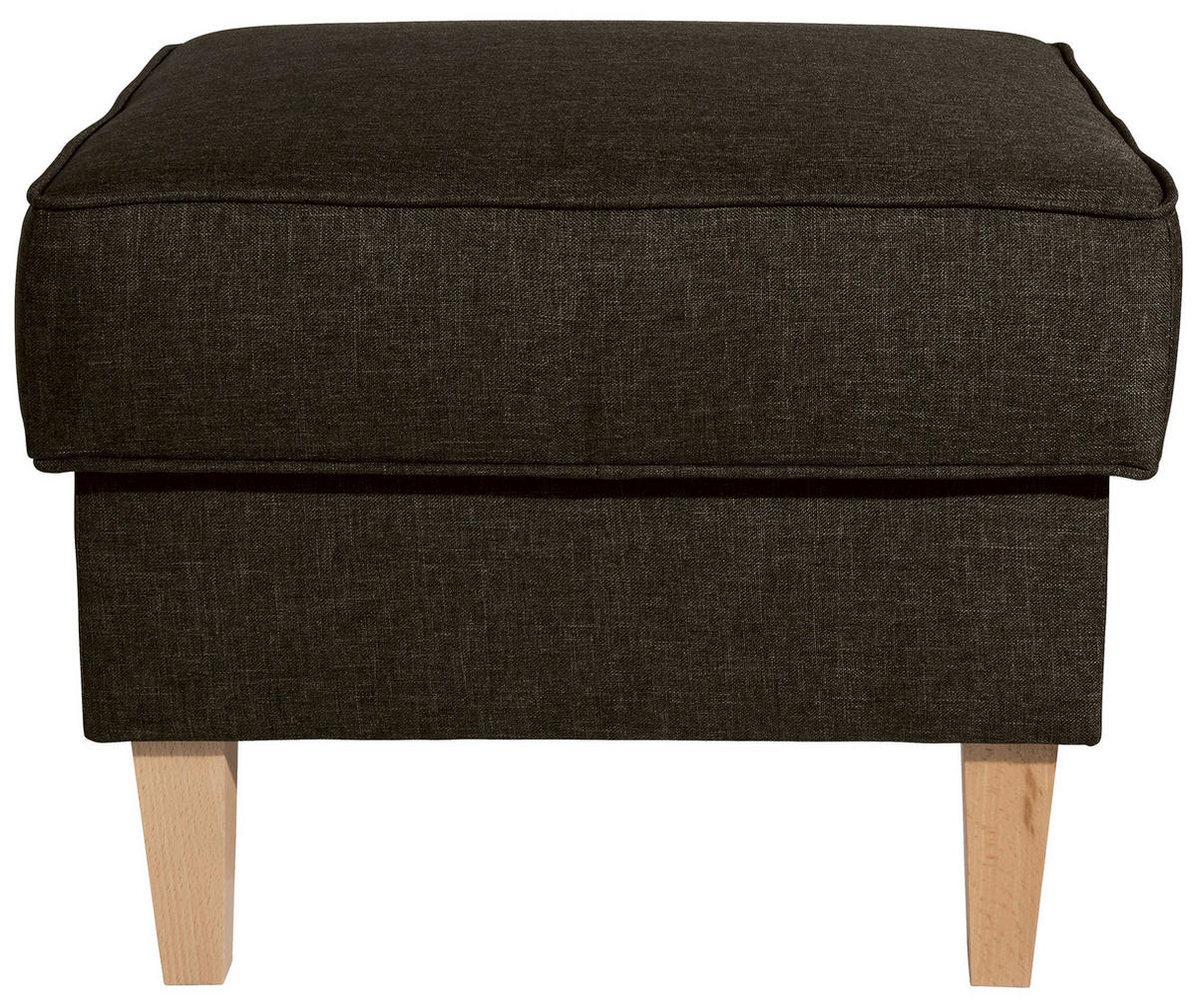HOCKER in Textil Braun  - Buchefarben/Braun, Design, Holz/Textil (53/45/53cm) - Max Winzer