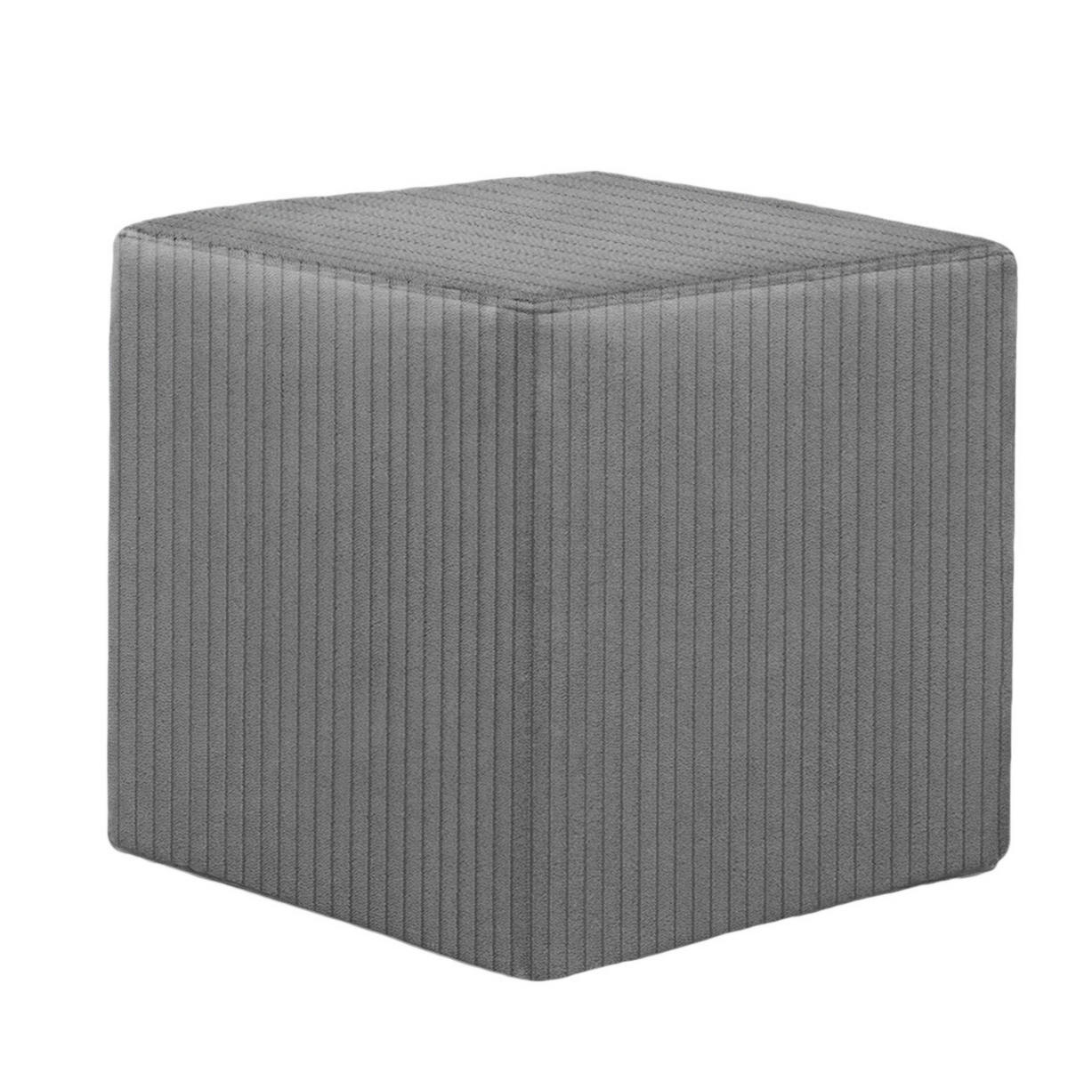 TABURE tekstil  siva        - siva/crna, Moderno, tekstil (38/38/38cm)