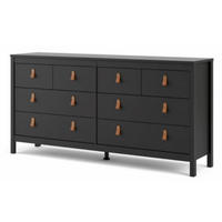 SIDEBOARD 159,4/79,7/38,4 cm  - brun/aluminiumfärg, Design, metall/trämaterial (159,4/79,7/38,4cm) - Best Price