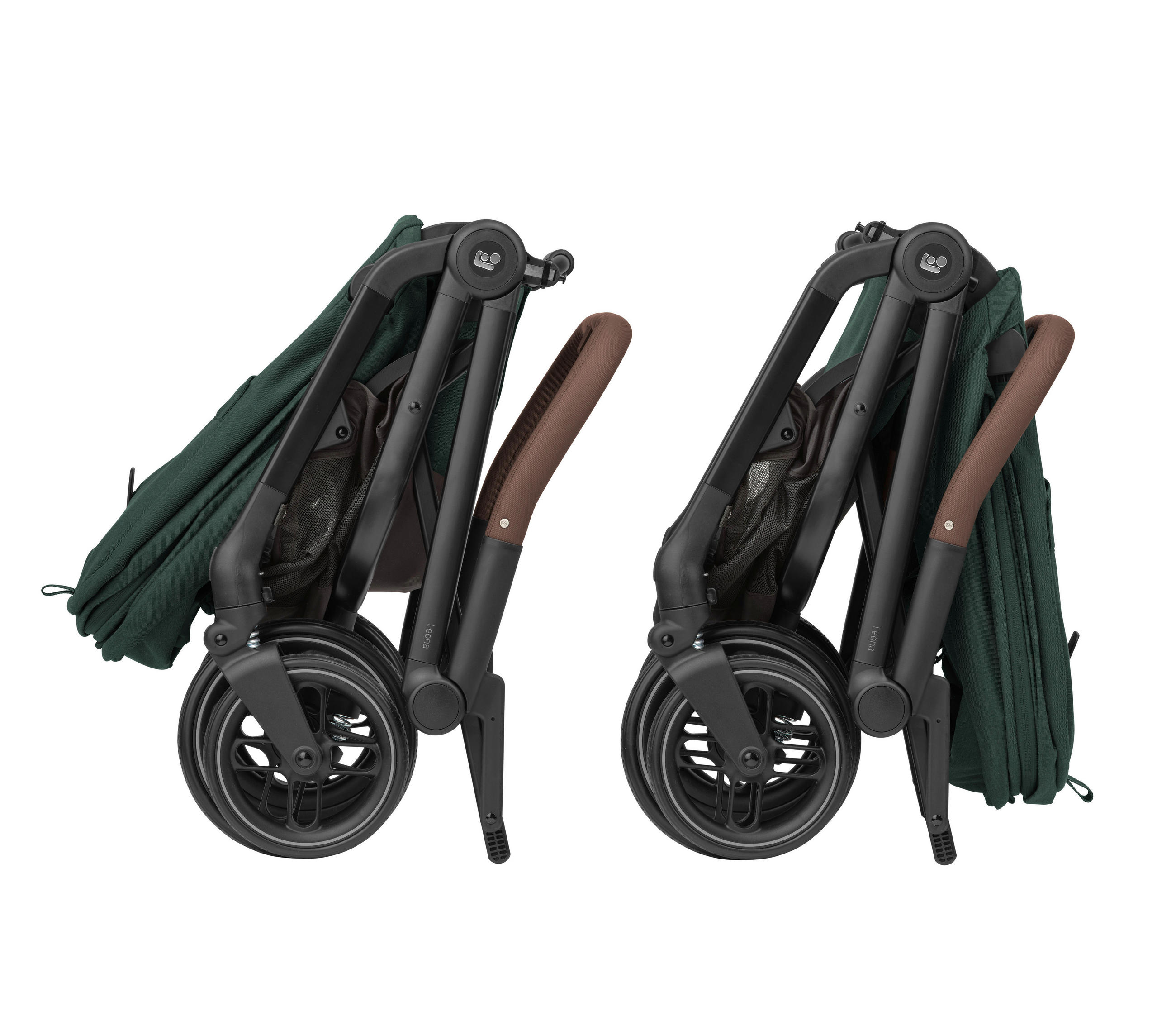 KIŠOBRAN KOLICA  Leona 2  - zelena/crna, Basics, metal/plastika (46,5/103,5/85,5cm) - Maxi-Cosi