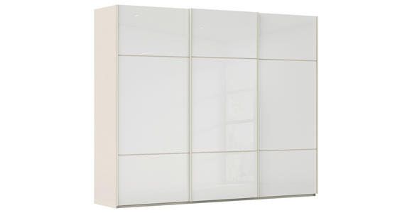 SCHWEBETÜRENSCHRANK in Weiß, Champagner - Champagner/Weiß, KONVENTIONELL, Glas/Holzwerkstoff (242/223/68cm) - Novel