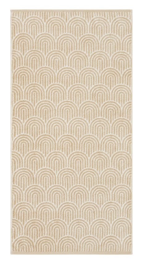 RUČNÍK, 50/100 cm, přírodní barvy, barvy zlata, lesní zelená - přírodní barvy/barvy zlata, Basics, textil (50/100cm) - Cawoe