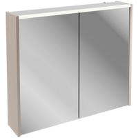 SPIEGELSCHRANK 80/68,3/16 cm  - Kaschmir/Silberfarben, MODERN, Glas/Holzwerkstoff (80/68,3/16cm) - Voleo
