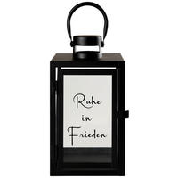 LATERNE - Schwarz, Basics, Metall (26/15/13cm)