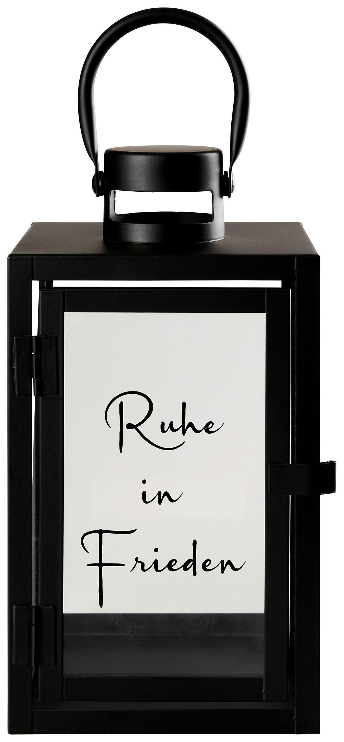 LATERNE - Schwarz, Basics, Metall (26/15/13cm)