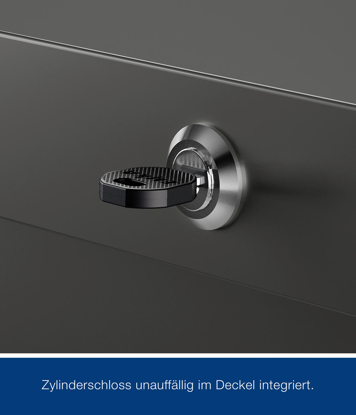 KISSENBOX 166/72,5/87,5 cm  - Anthrazit, Basics, Metall (166/72,5/87,5cm)