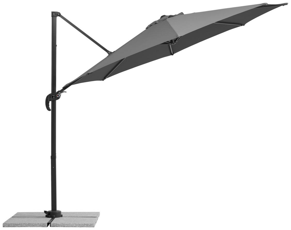 AMPELSCHIRM   - Anthrazit, Basics, Textil/Metall (352/244/300cm) - Schneider