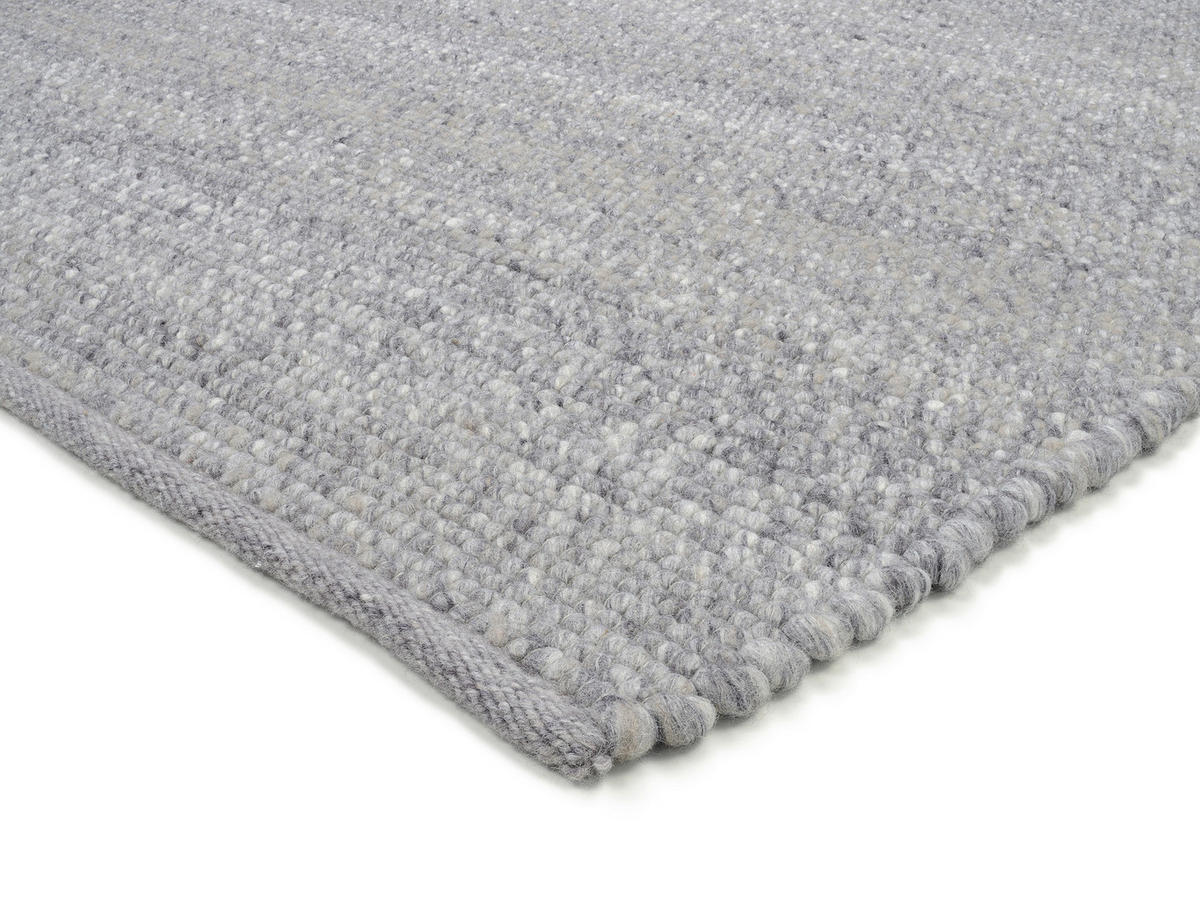 HANDWEBTEPPICH 200/300 cm Helsinki Grau  - Grau, Basics, Textil (200/300cm) - Linea Natura