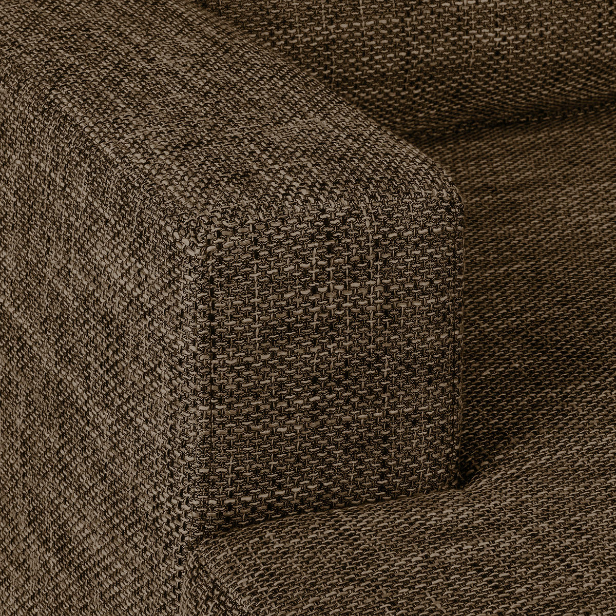 ROHOVÁ SEDAČKA, textil, hnědá - barvy chromu/hnědá, Design, kov/textil (144/200cm) - MID.YOU