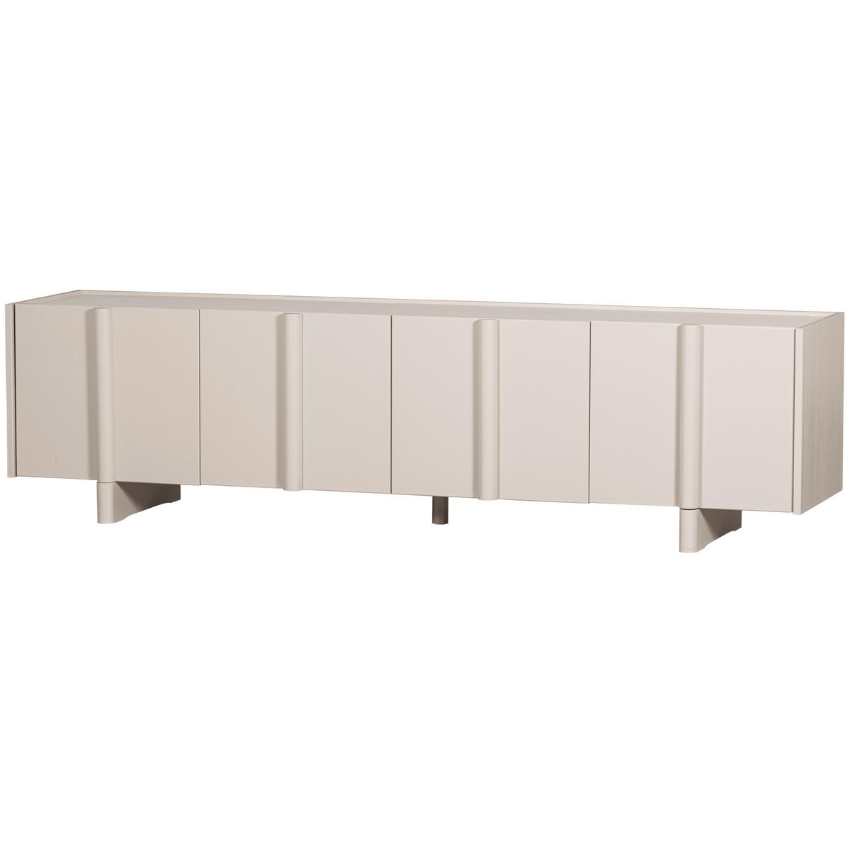 LOWBOARD 200/53/46 cm  - Hellgrau, Design, Holz (200/53/46cm) - Livetastic
