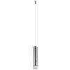 LED-HÄNGELEUCHTE PELO 38/120 cm   - Klar/Nickelfarben, Design, Kunststoff/Metall (38/120cm) - Globo