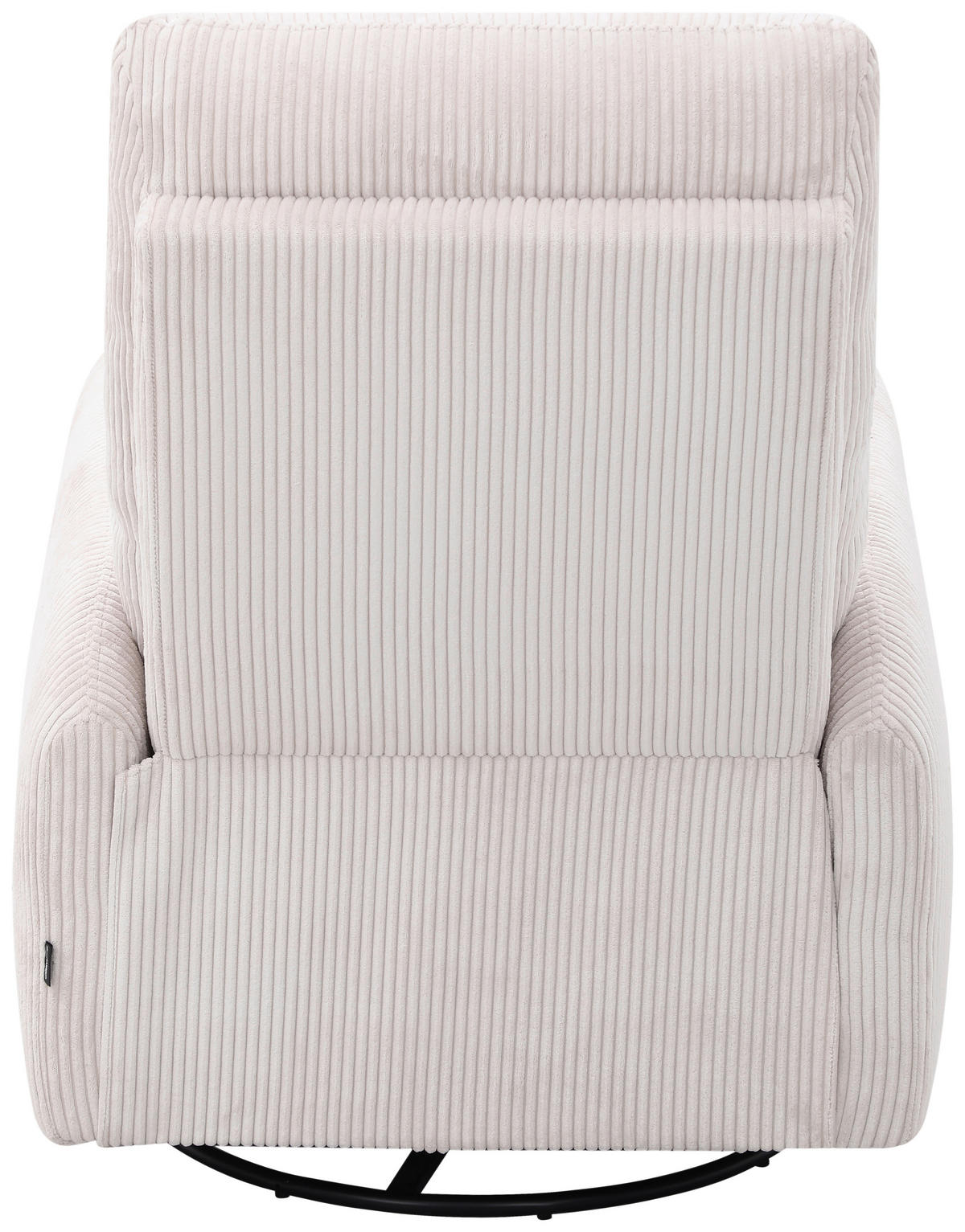 RELAXSESSEL Cord Relaxfunktion    - Beige/Schwarz, Design, Textil/Metall (78/107/95cm) - Carryhome
