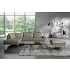 HOCKER Echtleder Grau  - Chromfarben/Grau, Design, Leder/Metall (96/45/80cm) - Livetastic
