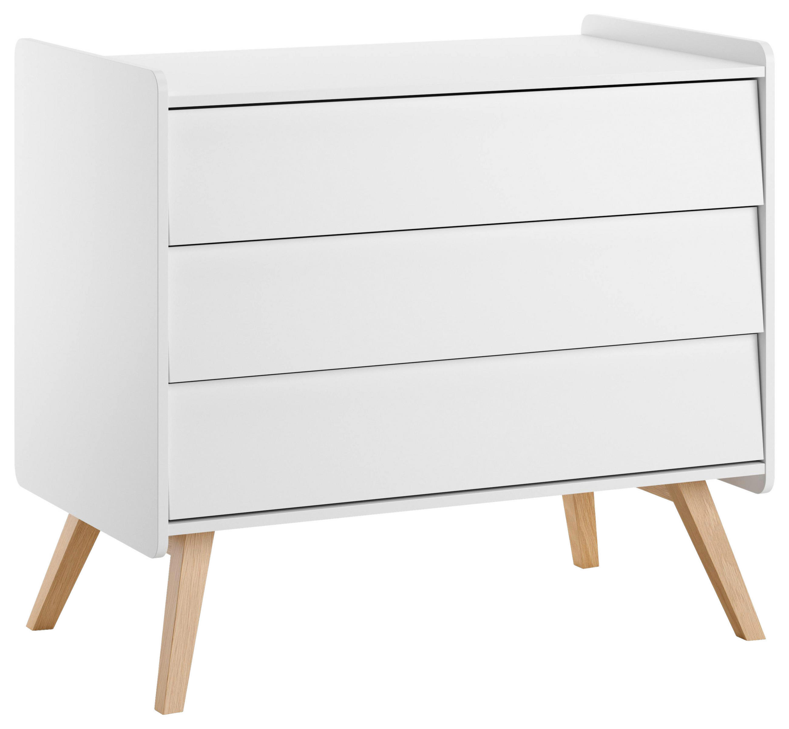 KOMMODE 99,8/89,7/58,4 cm  in Weiß  - Eichefarben/Weiß, MODERN, Holz/Holzwerkstoff (99,8/89,7/58,4cm) - MID.YOU