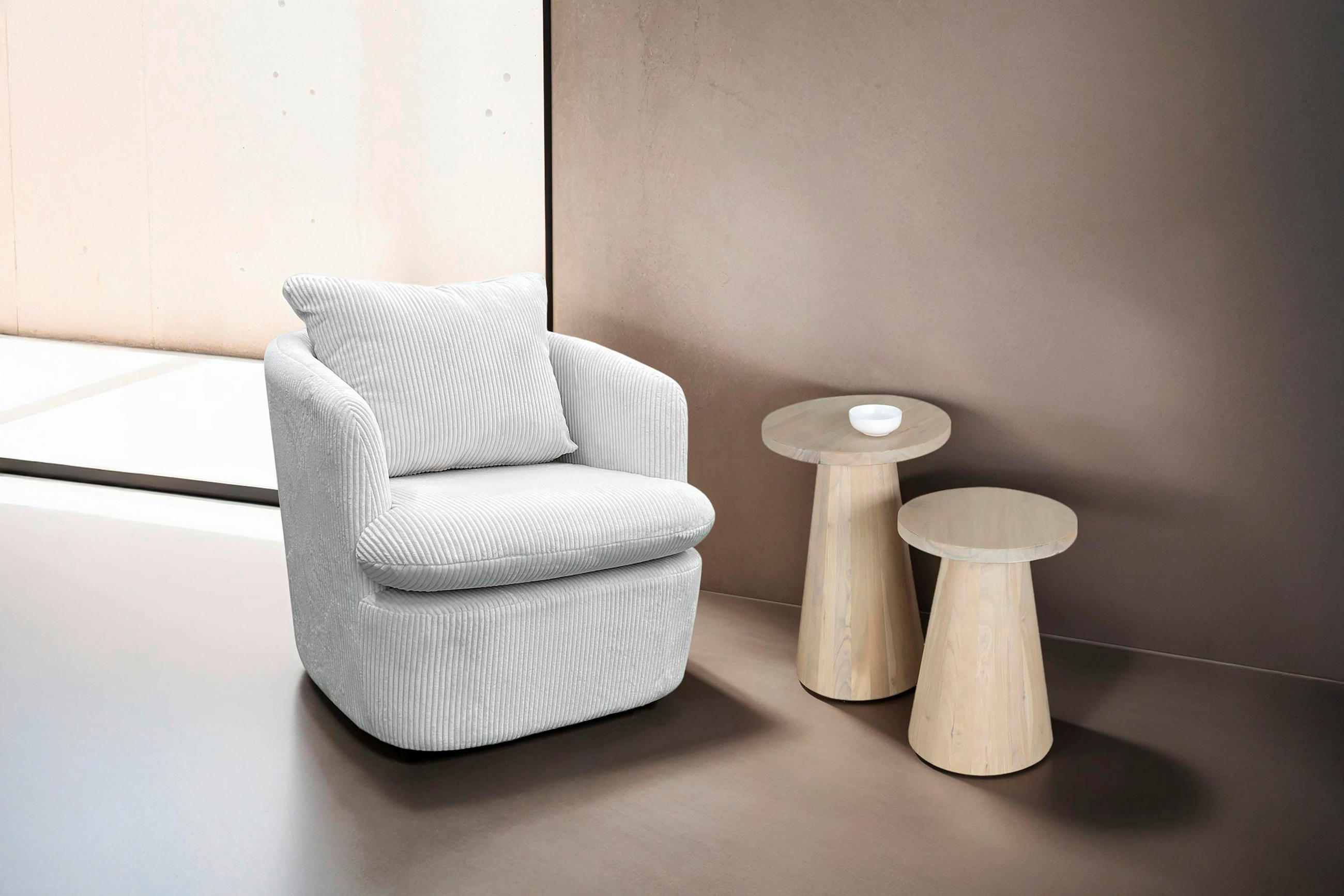 BEISTELLTISCHSET in Holz  - Weiß, Design, Holz (30/40/40/60/50cm) - MID.YOU