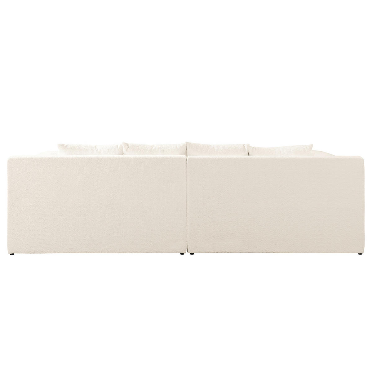 ECKSOFA Naomi Creme Chenille Rückenkissen  - Creme/Schwarz, Design, Kunststoff/Textil (284/243cm) - P & B