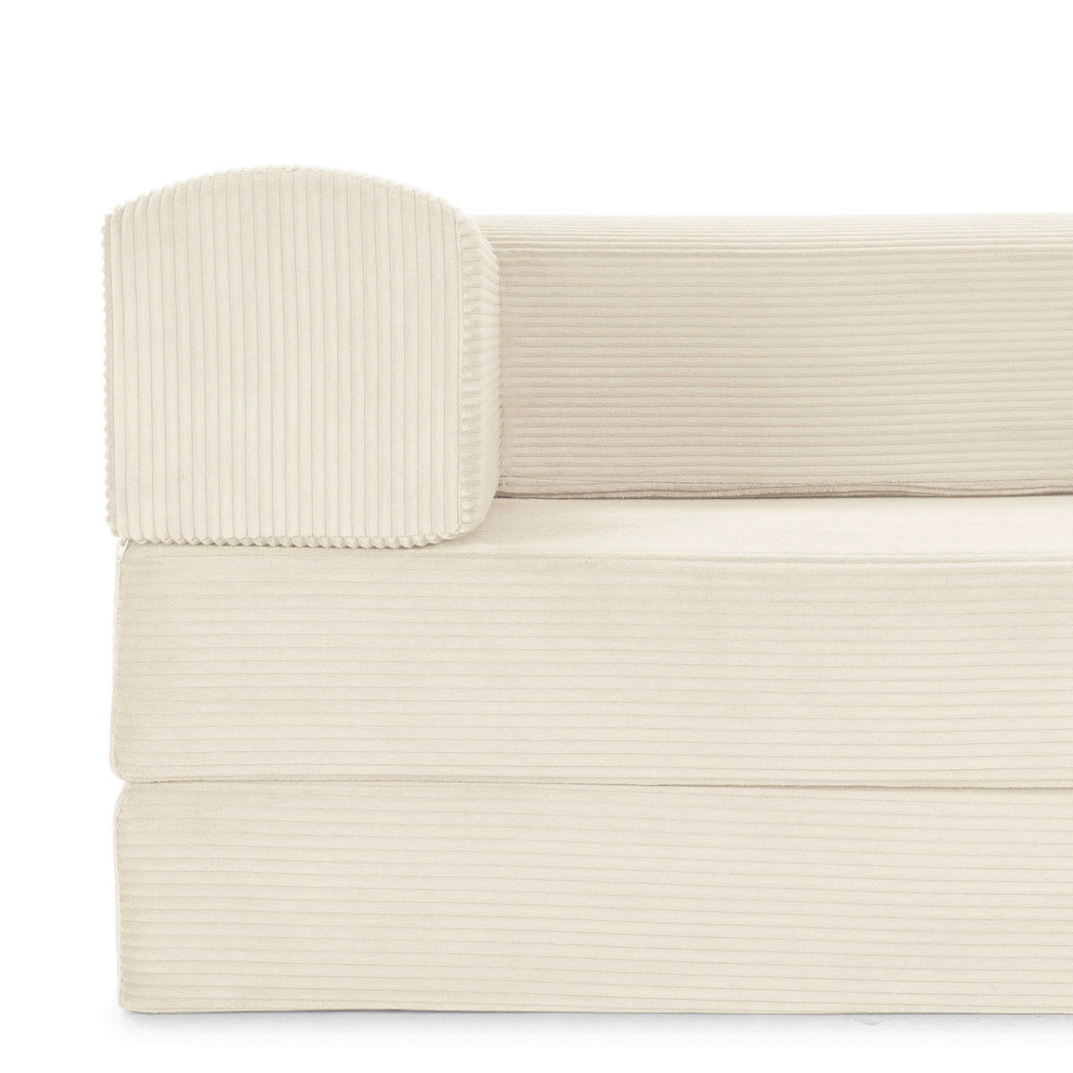 SCHLAFSOFA Cord Creme  - Creme, MODERN, Textil (200/70/90cm) - Livetastic