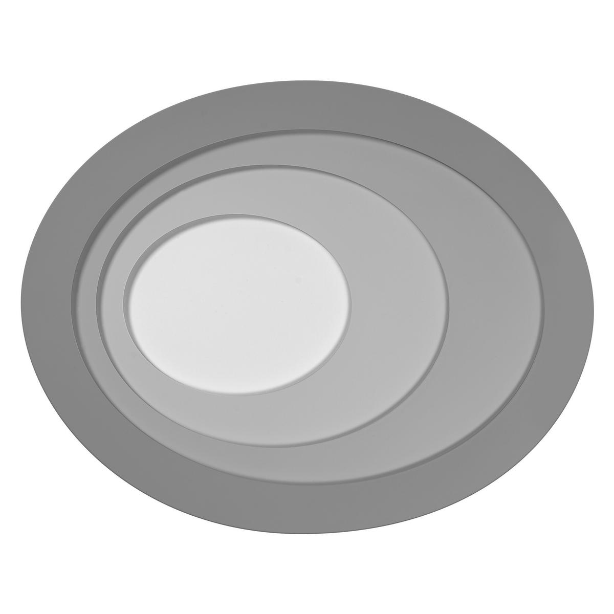 LED-DECKENLEUCHTE Orbis Spiral 38,5/48,5/5,6 cm   - Grau, Design, Kunststoff/Metall (38,5/48,5/5,6cm) - Osram