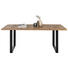 ESSTISCH Mangoholz massiv rechteckig Naturfarben, Schwarz - Schwarz/Naturfarben, Trend, Holz/Metall (200/100/76cm) - Ambia Home ESSTISCH Mangoholz massiv rechteckig Naturfarben, Schwarz - Schwarz/Naturfarben, Trend, Holz/Metall (200/100/76cm) - Ambia Home