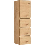 MIDISCHRANK 35/125/37 cm  - Eichefarben, Design, Holz/Holzwerkstoff (35/125/37cm) - Novel