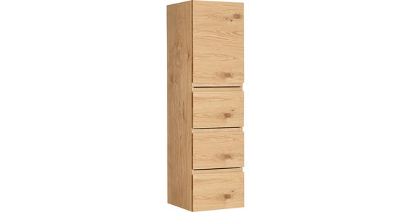 MIDISCHRANK 35/125/37 cm  - Eichefarben, Design, Holz/Holzwerkstoff (35/125/37cm) - Novel