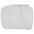 BIGSOFA in Chenille Creme  - Creme/Schwarz, KONVENTIONELL, Kunststoff/Textil (217/74/100cm) - Carryhome