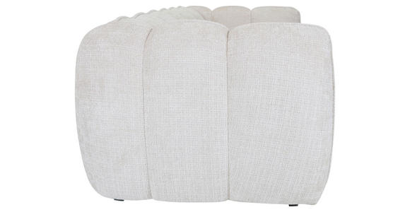 BIGSOFA Chenille Creme - Creme/Schwarz, KONVENTIONELL, Kunststoff/Textil (217/74/100cm) - Carryhome