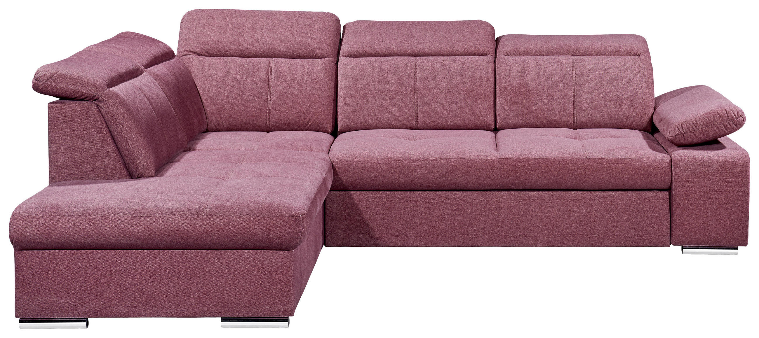 Wohnlandschaft in Textil Rot