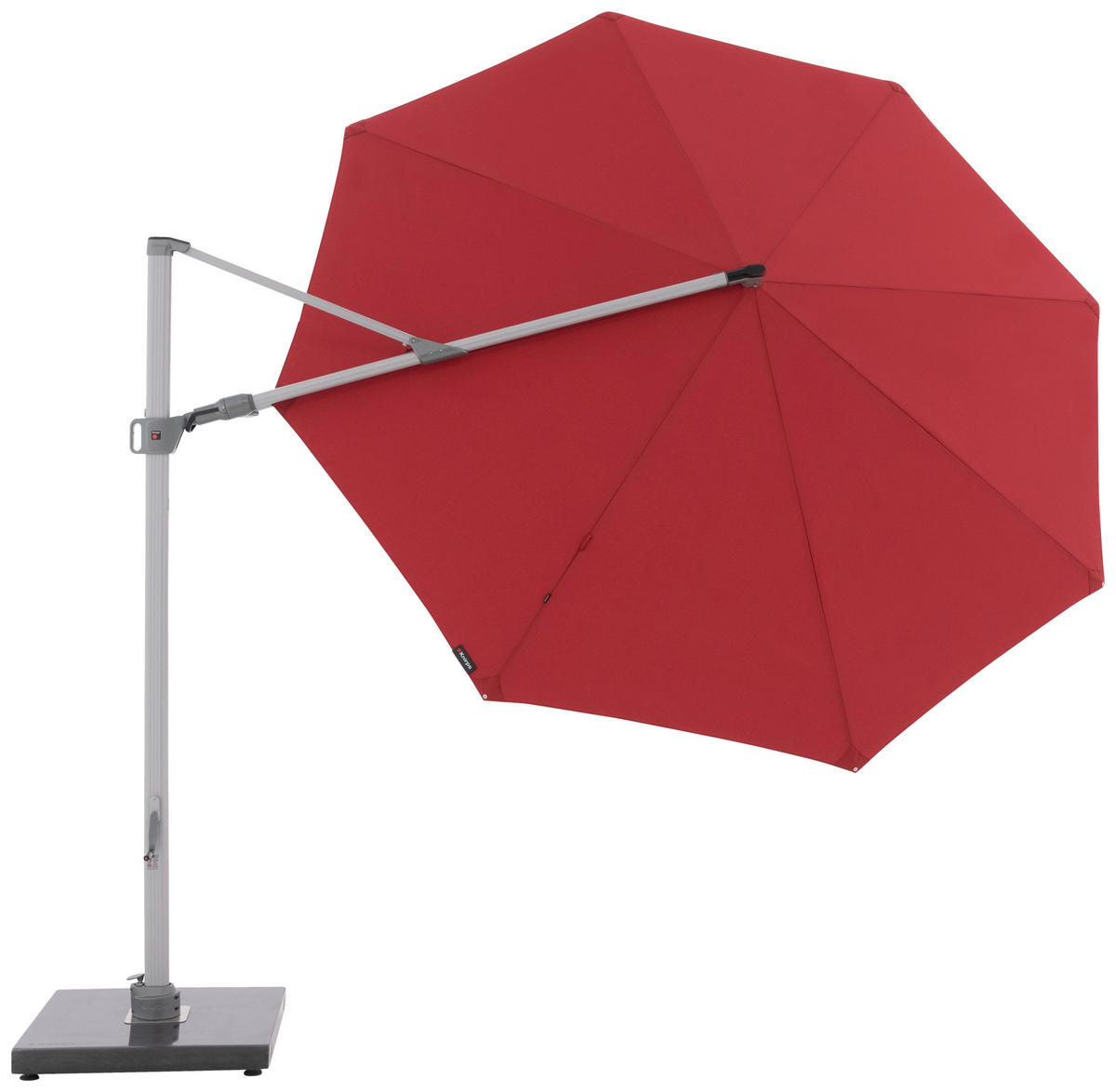 AMPELSCHIRM  340/340 cm  - Bordeaux/Silberfarben, Basics, Textil/Metall (340/340cm) - Doppler