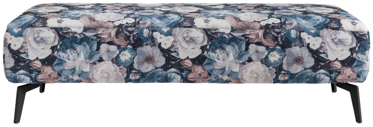 BETTBANK 157/47/53 cm   - Multicolor/Petrol, Konventionell, Textil/Metall (157/47/53cm) - Beldomo - Sleep