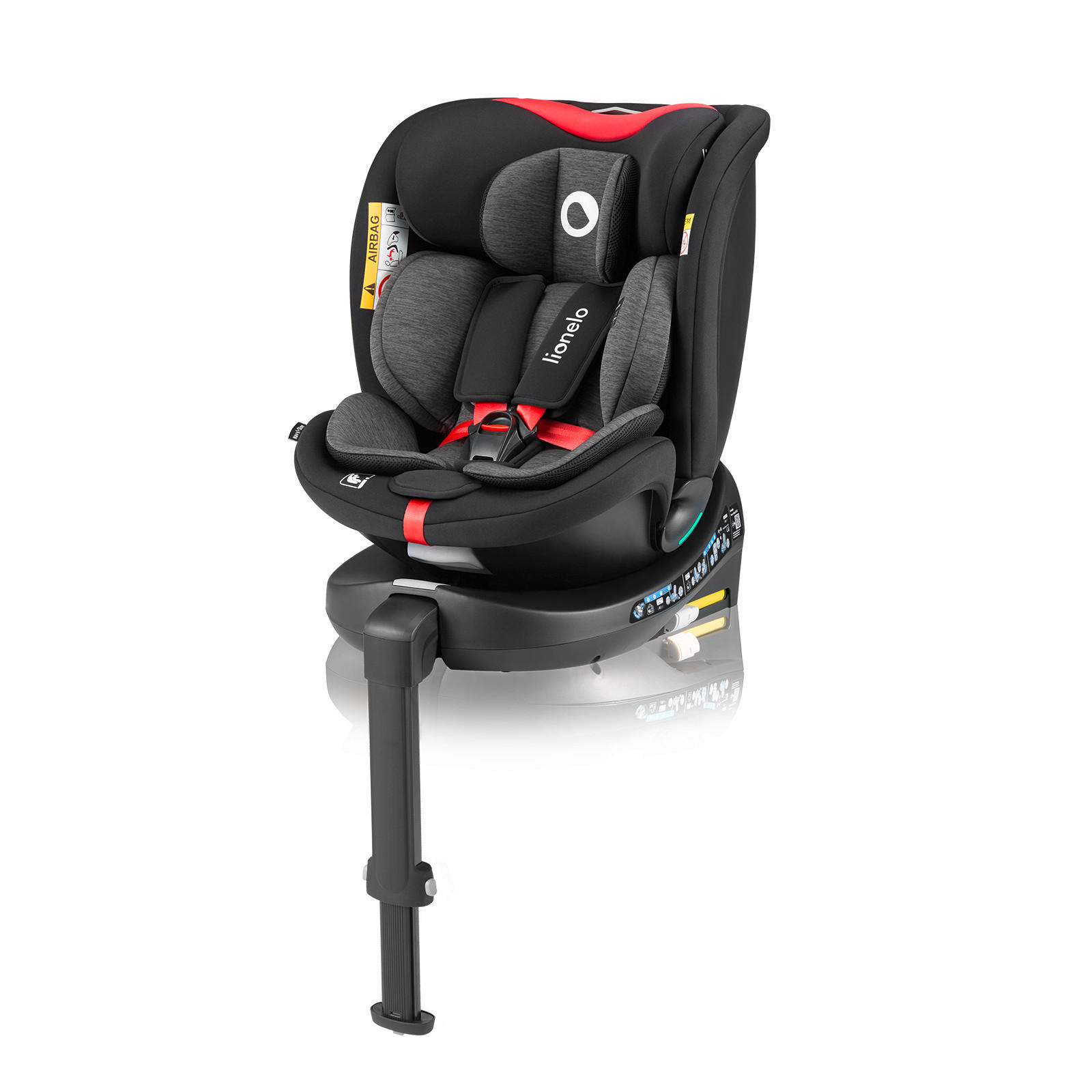 KINDERAUTOSITZ Navy i-Size   - Rot/Schwarz, Basics, Kunststoff (49/44cm) - Lionelo