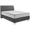 BOXSPRINGBETT 140/200 cm  in Anthrazit  - Chromfarben/Anthrazit, Konventionell, Kunststoff/Textil (140/200cm) - Hom`in