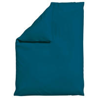 BETTDECKENBEZUG WOVEN SATIN Makosatin 155/220 cm  - Petrol, Basics, Textil (155/220cm) - Schlafgut
