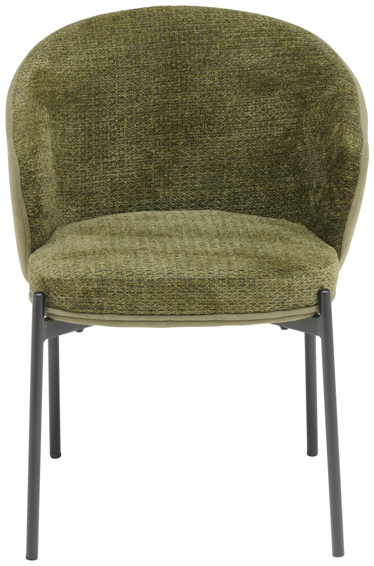 ARMLEHNSTUHL  in Eisen Samt  - Schwarz/Grün, MODERN, Textil/Metall (56/76,5/57,5cm) - MID.YOU