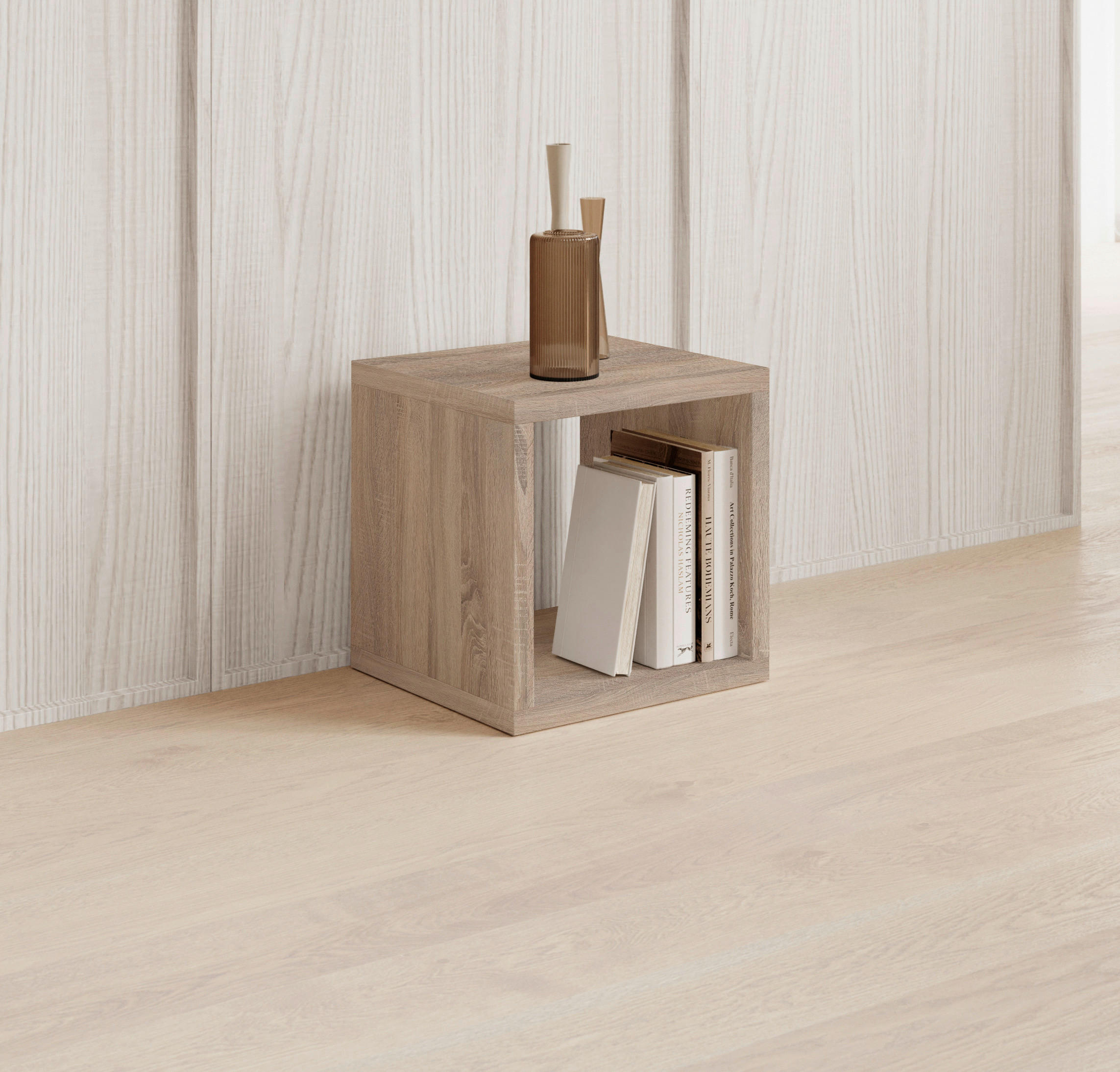RAUMTEILER - Sonoma Eiche, Design, Holzwerkstoff (41/41/38cm) - Carryhome