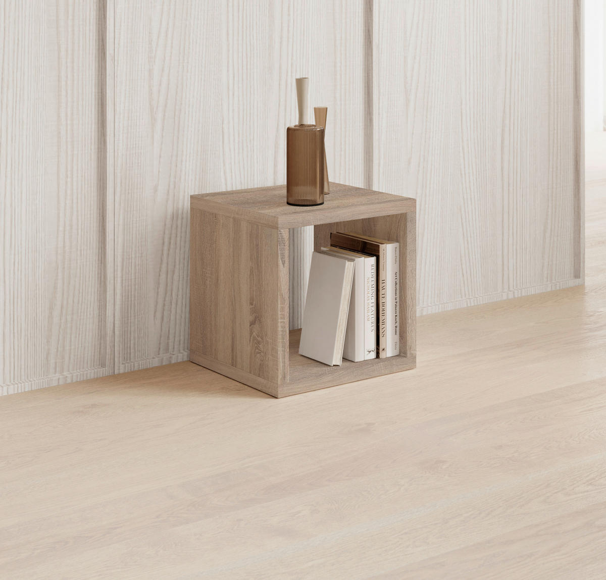 RAUMTEILER - Sonoma Eiche, Design, Holzwerkstoff (41/41/38cm) - Carryhome