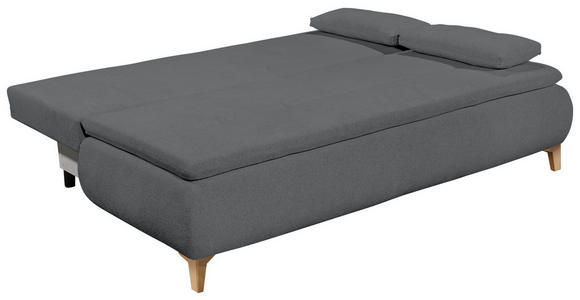 SCHLAFSOFA Webstoff Anthrazit  - Eichefarben/Anthrazit, Design, Kunststoff/Textil (202/94/104cm) - Carryhome