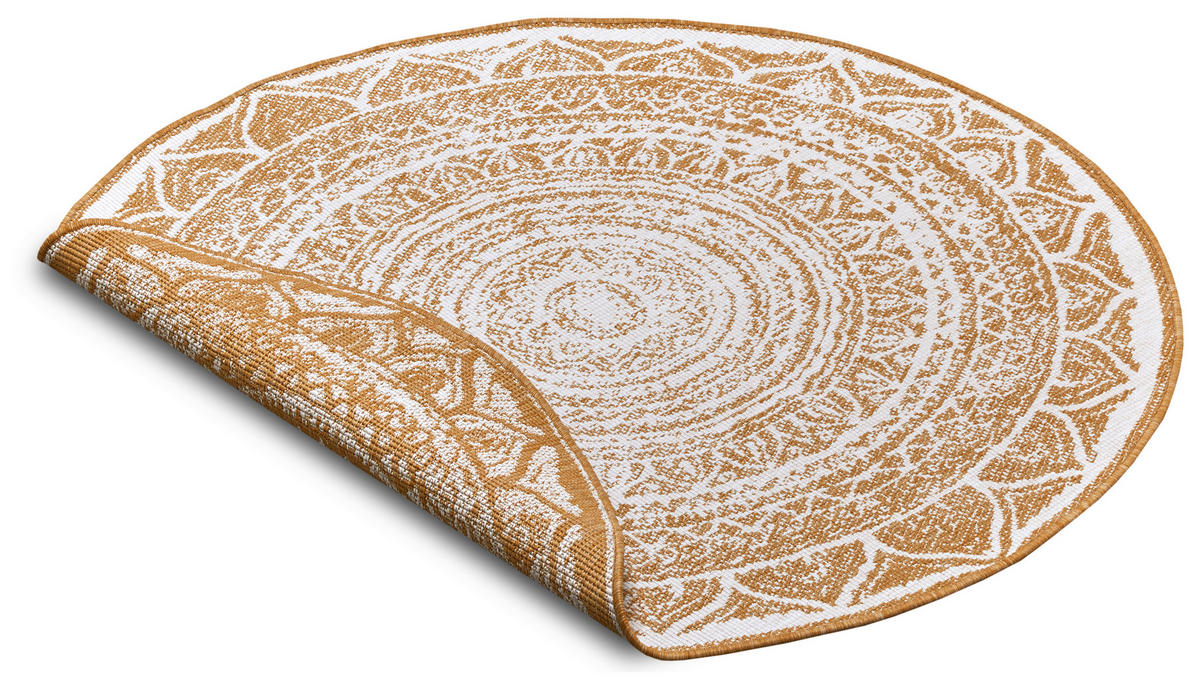 OUTDOORTEPPICH 200 cm Twin Supreme Creme, Honig  - Creme/Honig, Basics, Kunststoff (200cm)