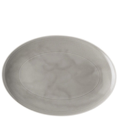 PLATTE - Grau, Basics, Keramik (33,8/24/3,1cm) - Thomas