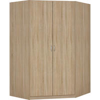 ECKSCHRANK 117/197/52,2 cm,  in Sonoma Eiche  - Alufarben/Sonoma Eiche, KONVENTIONELL, Holzwerkstoff/Kunststoff (117/197/52,2cm)