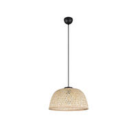HÄNGELEUCHTE 40/150 cm    - Schwarz/Naturfarben, Natur, Naturmaterialien/Metall (40/150cm)