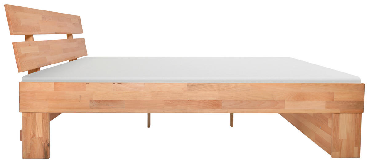 BETT 140/200 cm  in Kernbuche  - Kernbuche, Natur, Holz (140/200cm) - Carryhome