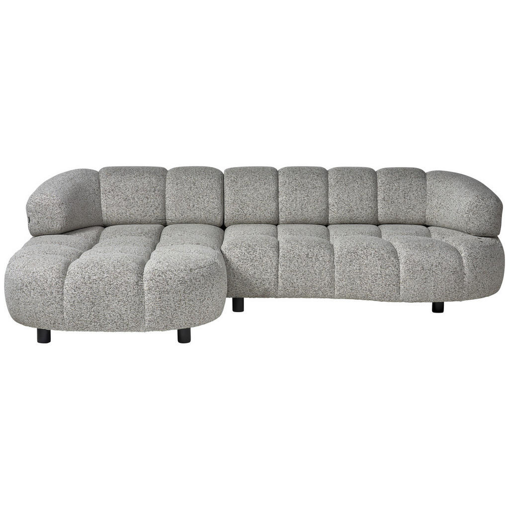 Welnova ROHOVÁ SEDAČKA, textil, sivobéžová