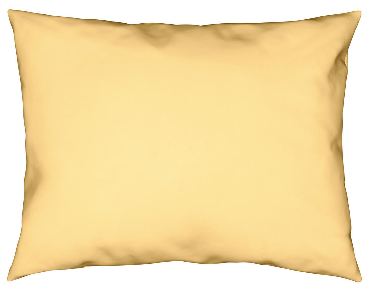 BETTWÄSCHE 2-teilig TANJA Satin 140/200 cm  - Gelb, Basics, Textil (140/200cm) - Novel