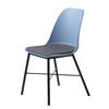 STOL  - blå/svart, Design, metall/textil (47/83/54cm) - Best Price
